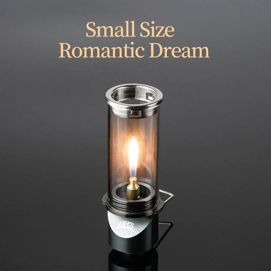 BRS-55 Dreamlike Candlelight Lamp Windproof Candle Light Gas Burner Stove Outdoor Camping Lights Tent Lighting Equipment