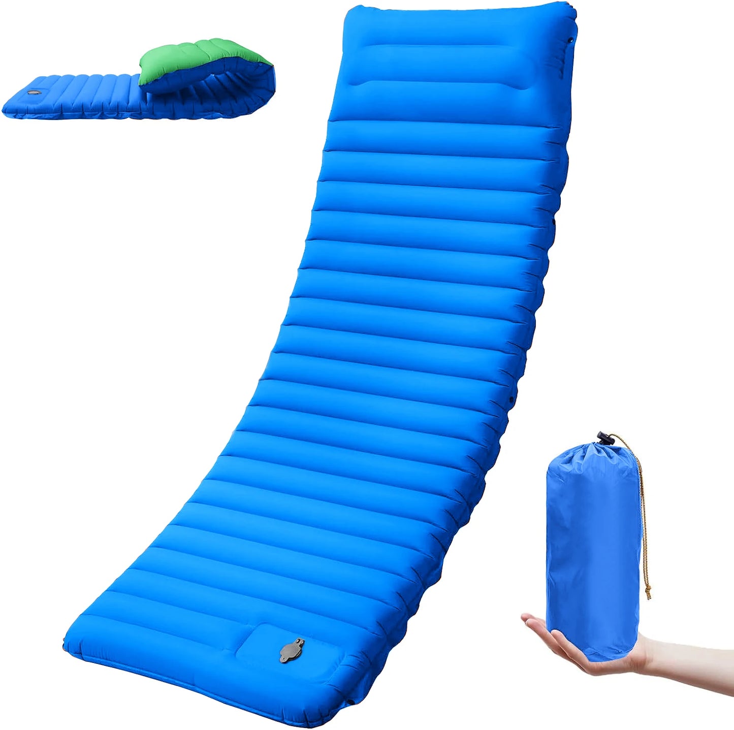 Extra Thick 4 Inch Camping Sleeping Pad Self-Inflating