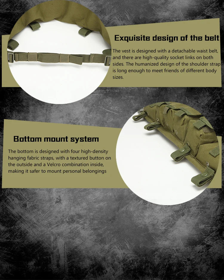 Tactical MOLLE Quick Release AK Vest