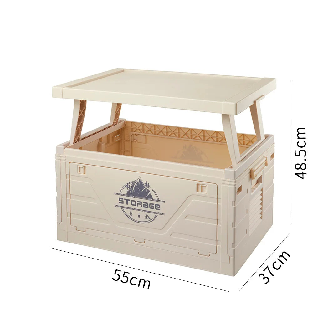 Outdoor Camping Folding Storage Box Table