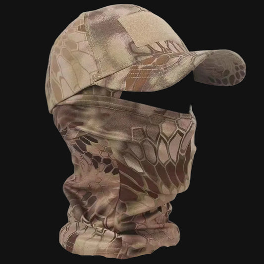 Tactical Balaclava Baseball Caps Full Face Mask Set - Bushman Outpost
