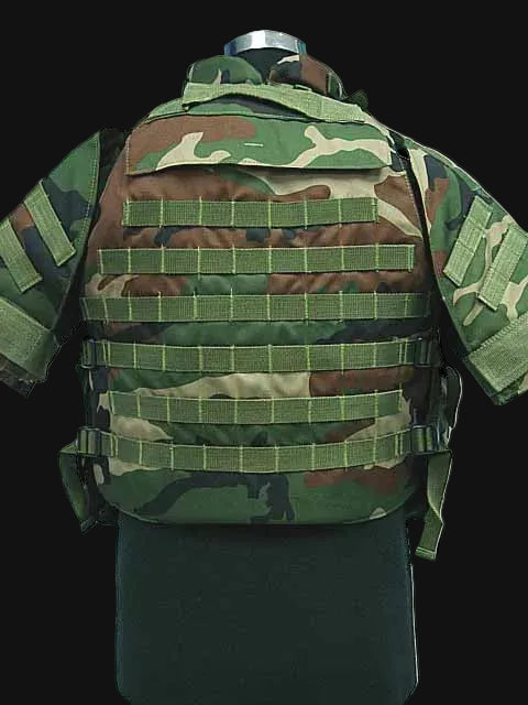 Camouflage Mockup Armor With Pouch/Pad - Bushman Outpost