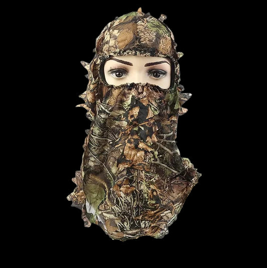 3D Leaf Camouflage Face Mask Ghillie