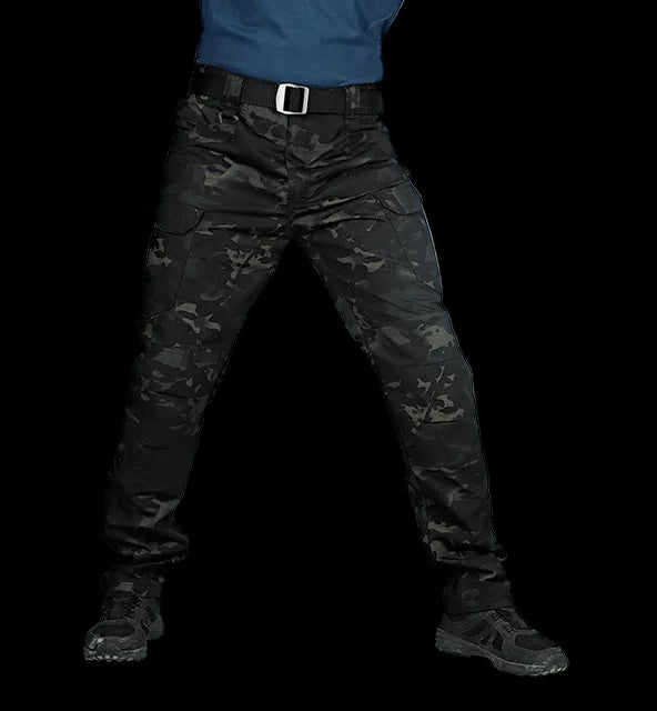 Mens Waterproof Elastic Cargo Pants - Bushman Outpost