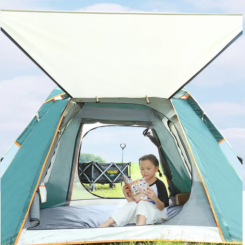 Outdoor Camping Green Waterproof Tent