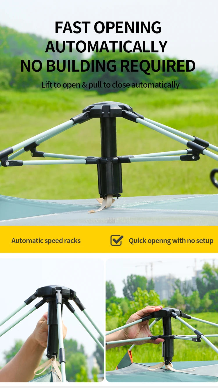 Outdoor Camping Green Waterproof Tent