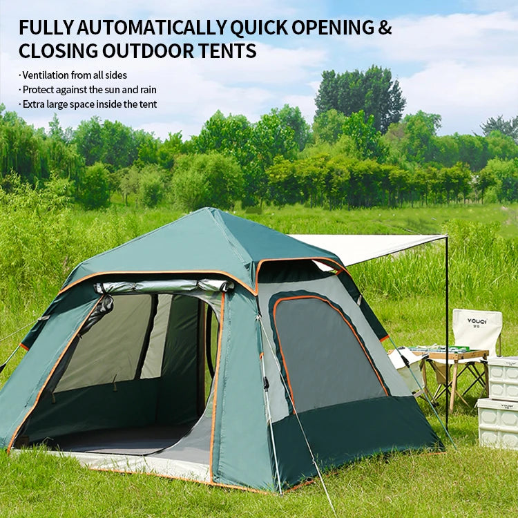 Outdoor Camping Green Waterproof Tent