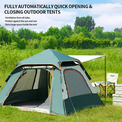 Outdoor Camping Green Waterproof Tent