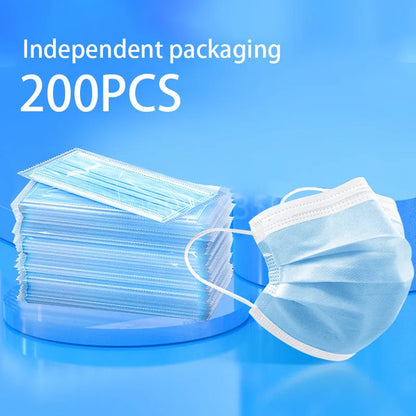 10-500pcs Disposable Adults Face Masks