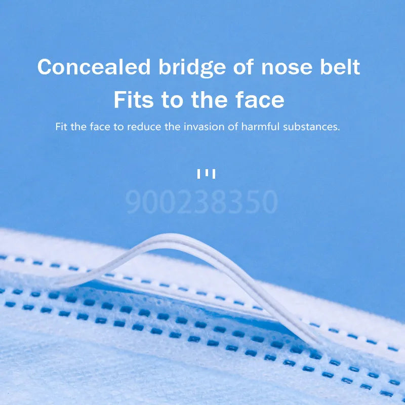 10-500pcs Disposable Adults Face Masks