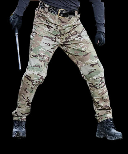 Mens Waterproof Elastic Cargo Pants - Bushman Outpost