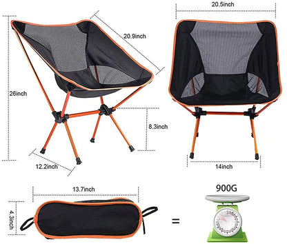1 or 2-Pcs Ultralight Camping Chair