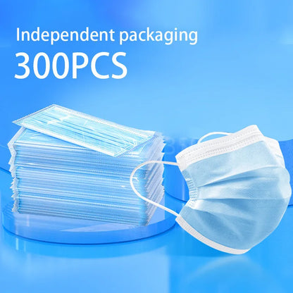 10-500pcs Disposable Adults Face Masks