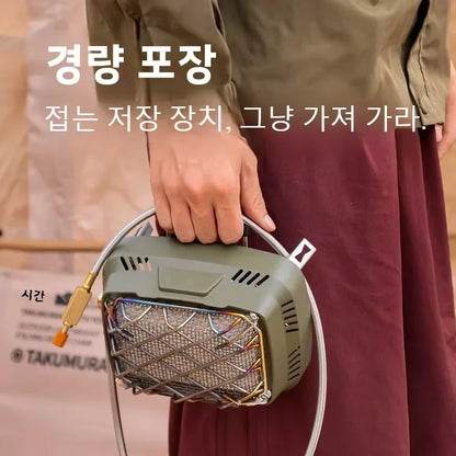 Portable Mini Dual-purpose Outdoor Multifunctional Heating Stove Infrared Stove Camping Stove Head Winter Camping for Heating