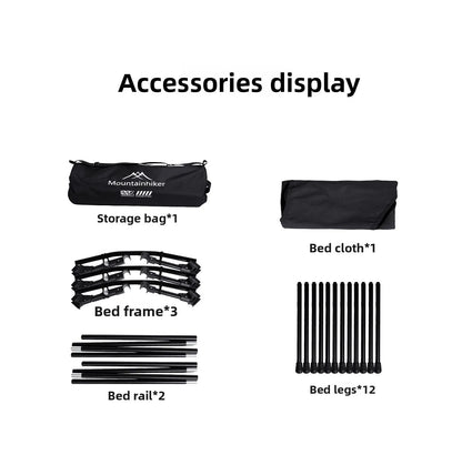 Foldable Camping Bed with A Load Capacity of 150 Kg