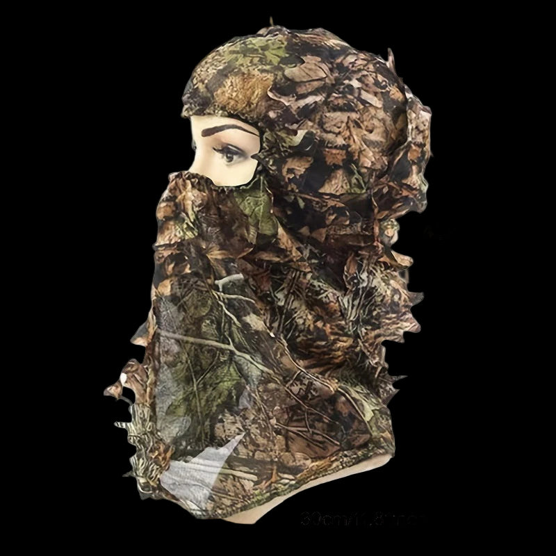3D Leaf Camouflage Face Mask Ghillie