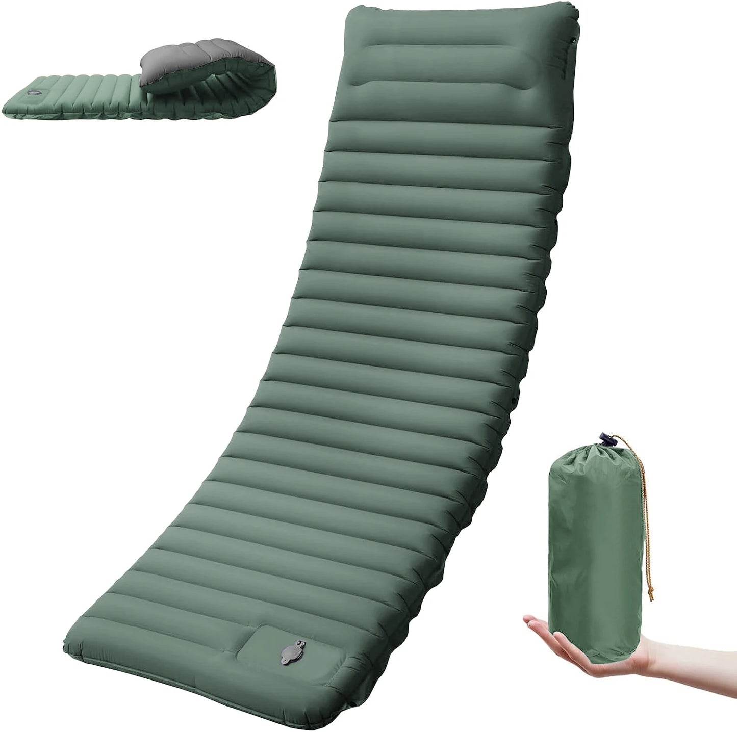 Extra Thick 4 Inch Camping Sleeping Pad Self-Inflating