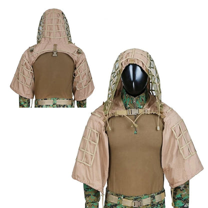 Tactical Ghillie Viper Hood 3D Leaf