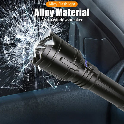 Ultra Powerful Flashlight Concentrating Ignition Flashlight Waterproof Military Tactical Lamp Outdoor Camping Adventure Torch