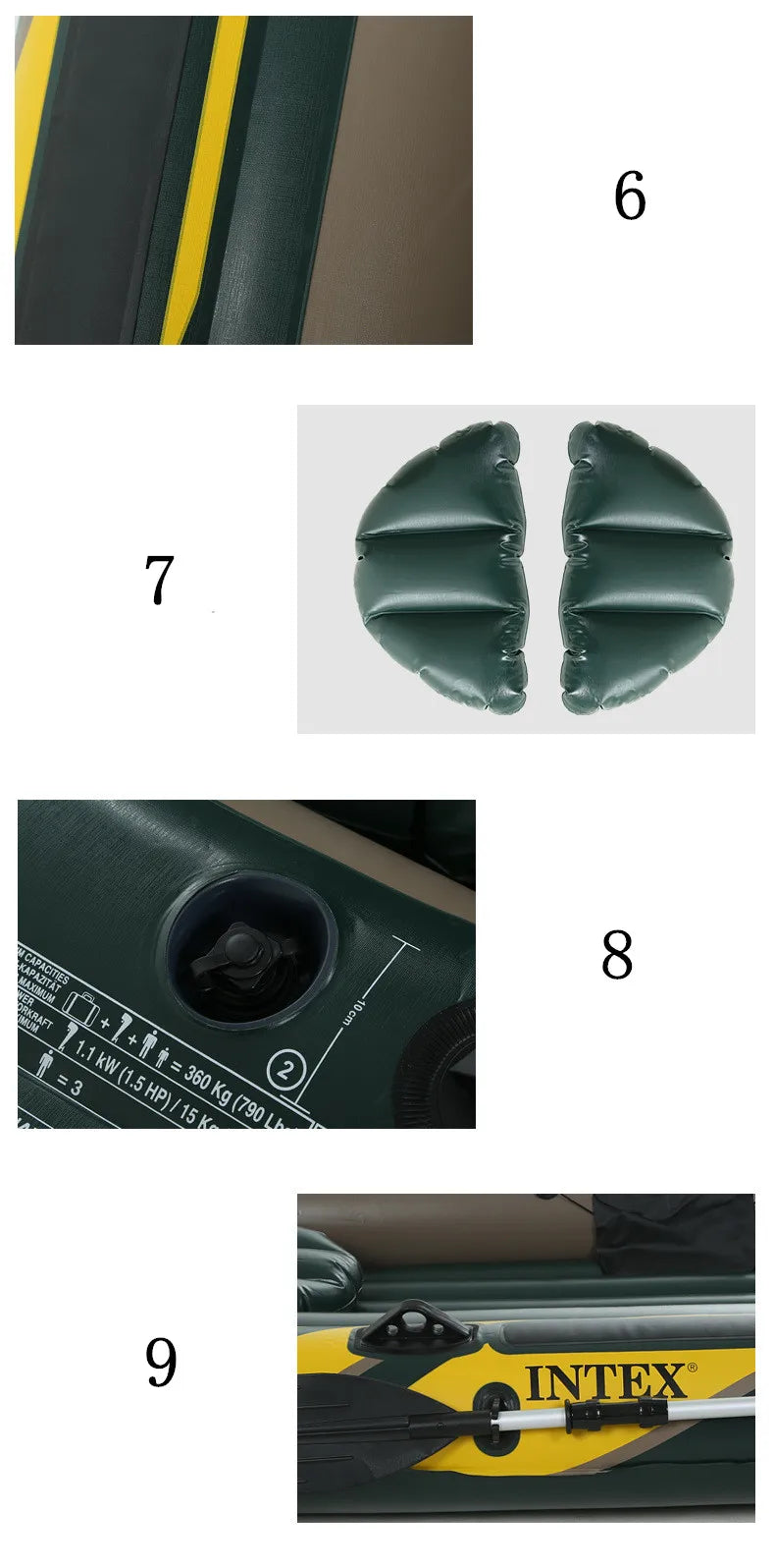 Sea Hawk 2/3 Person Thickened Inflatable Fishing Raft