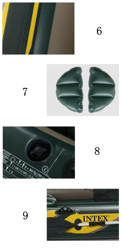 Sea Hawk 2/3 Person Thickened Inflatable Fishing Raft