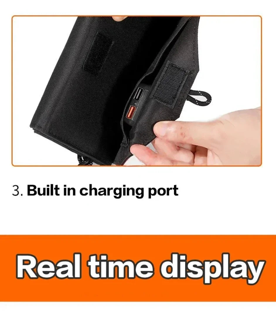 Foldable Solar Panel 6-fold 800W 20w/h  Portable Solar Panels Charger USB 5V DC Full Time Power Solar Panel Mobile Power Supply
