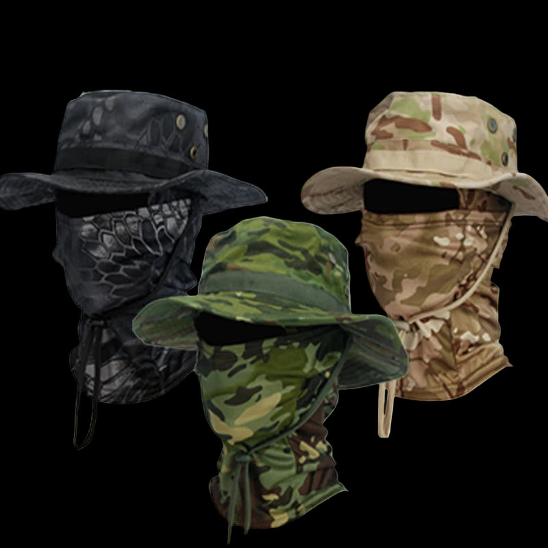 Camouflage Boonie Hat Balaclava Set