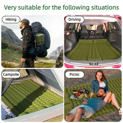 Ultra-Light Inflatable double Sleeping Pad with Built-In Foot Pump