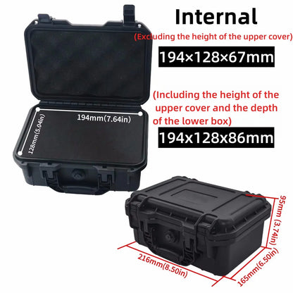 Waterproof Hard Carry Case With Pre-cut Sponge Storage