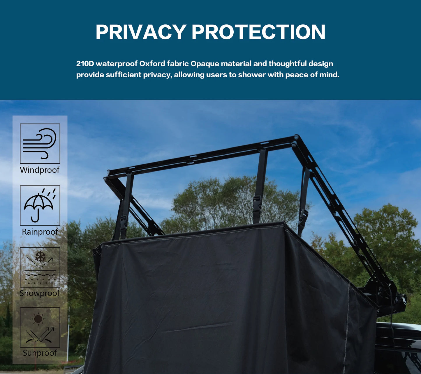 Car Side Shower Tent
