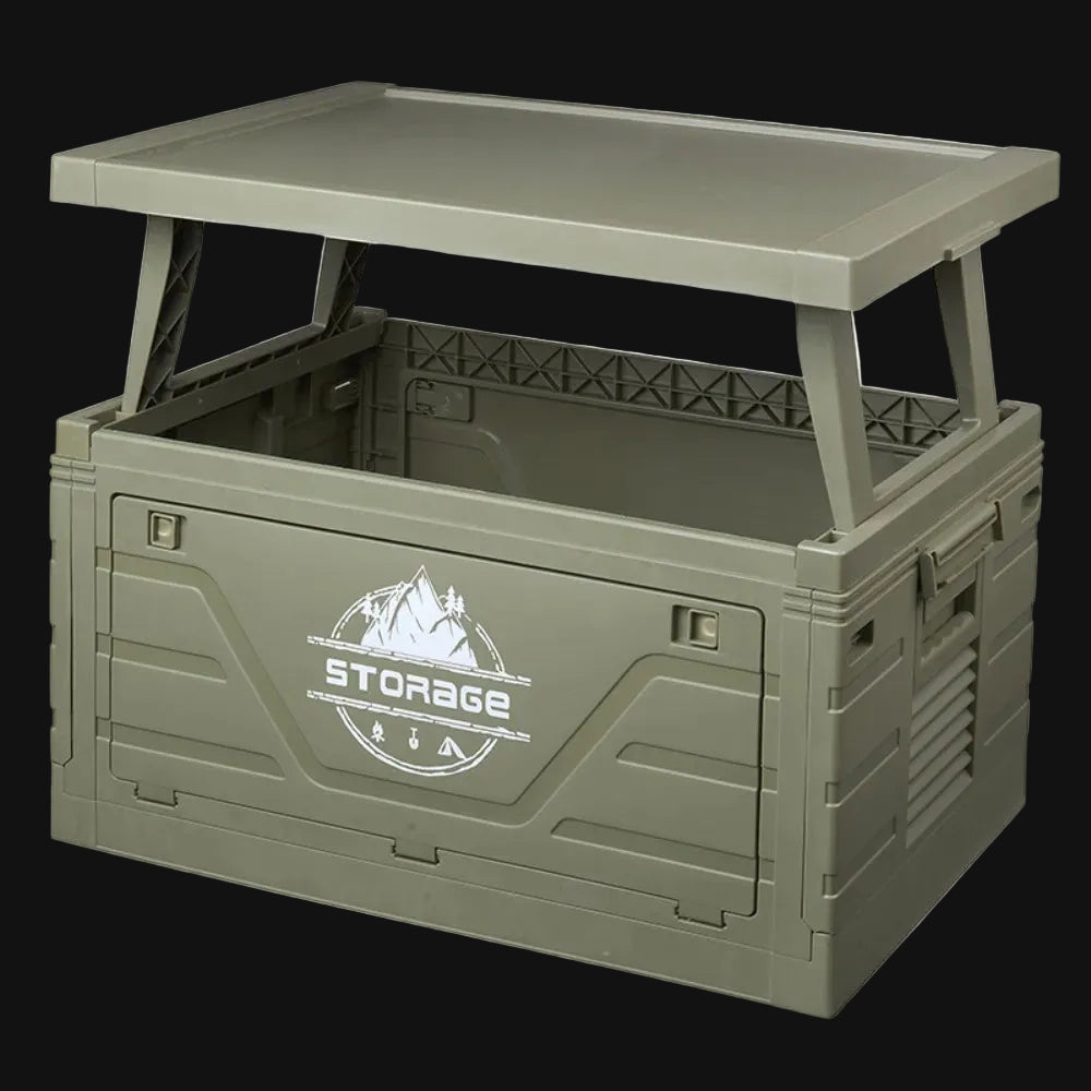 Outdoor Camping Folding Storage Box Table