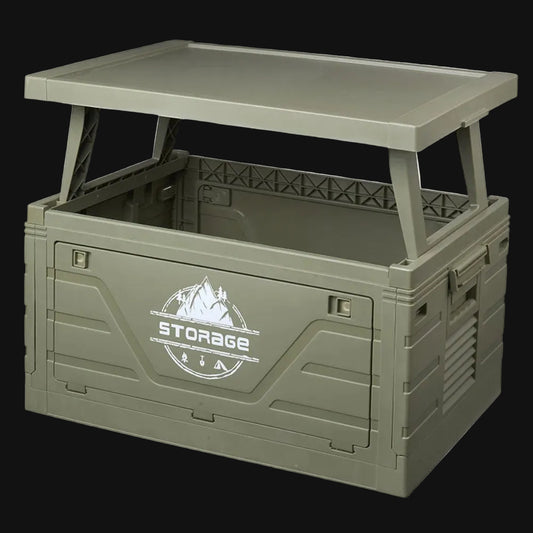 Outdoor Camping Folding Storage Box Table