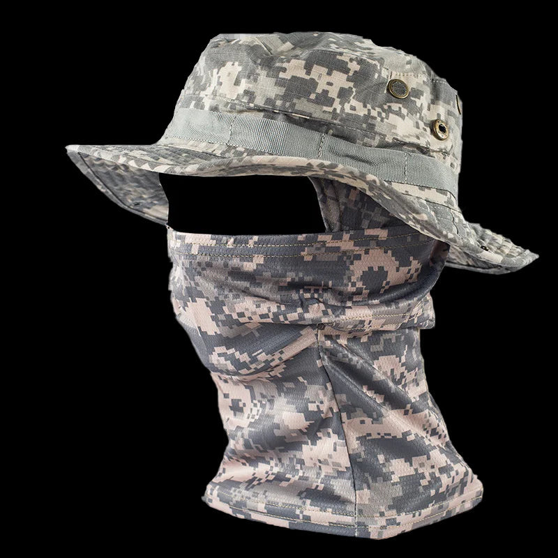 Camouflage Boonie Hat Balaclava Set
