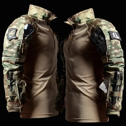 Tactical Outdoors Breathable Camo Uniform 2 Pcs Sets
