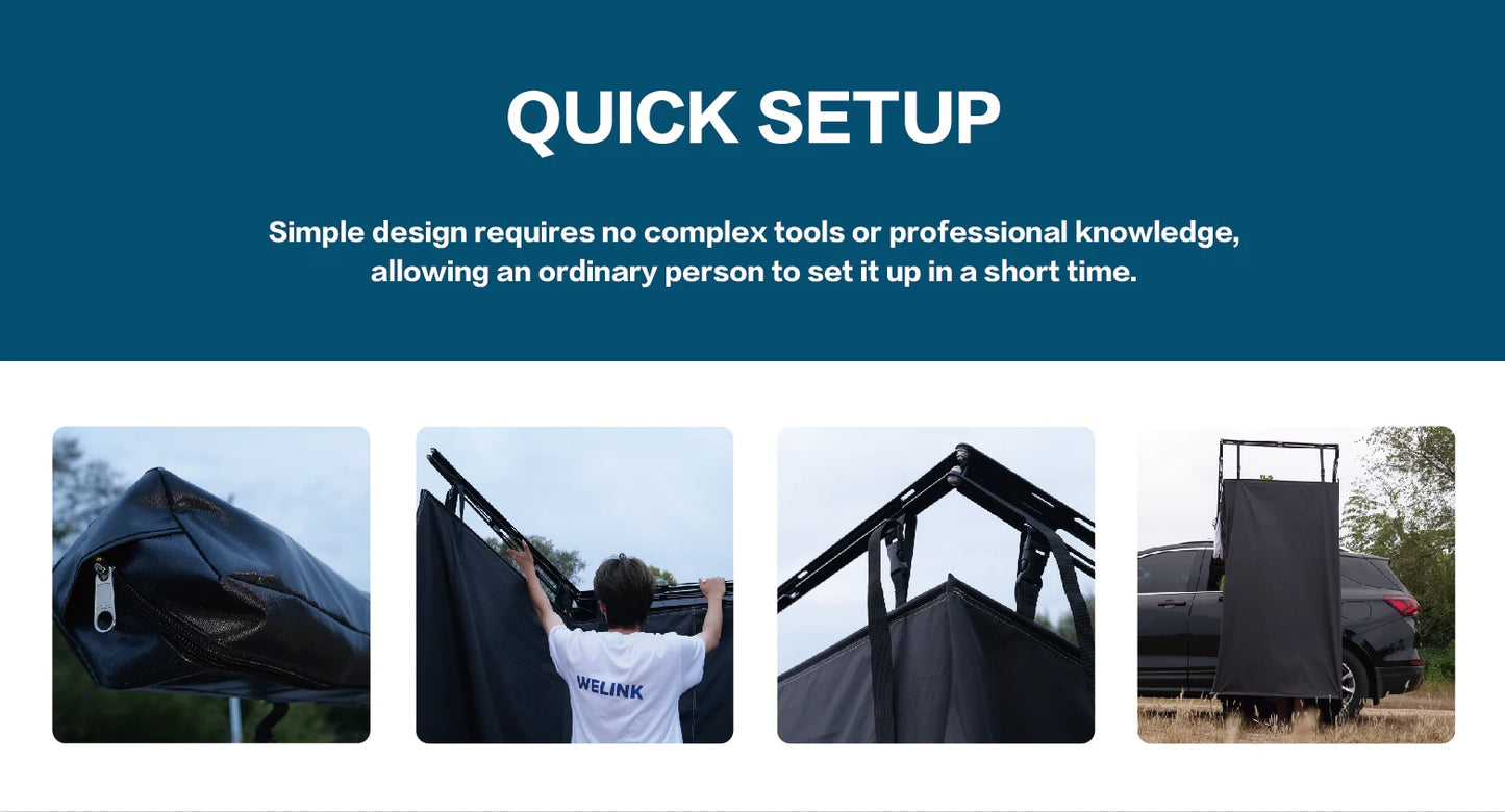 Car Side Shower Tent