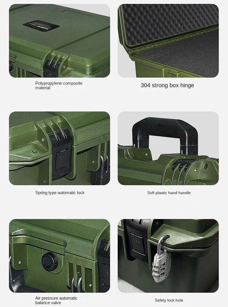 IP67 Waterproof Military Hard Case Organizer Trolly