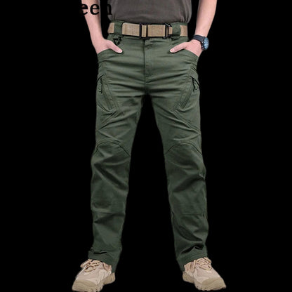 Mens Waterproof Elastic Cargo Pants - Bushman Outpost