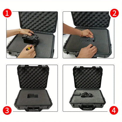 Waterproof Hard Carry Case With Pre-cut Sponge Storage