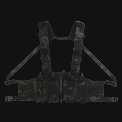 Lightweight MOLLE with Mag Pouch H-Style Strap SF Vest Chest Rigs