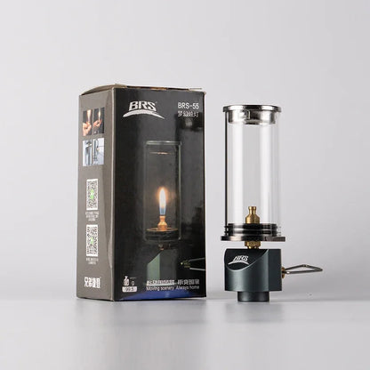 BRS-55 Dreamlike Candlelight Lamp Windproof Candle Light Gas Burner Stove Outdoor Camping Lights Tent Lighting Equipment