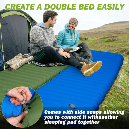 Extra Thick 4 Inch Camping Sleeping Pad Self-Inflating