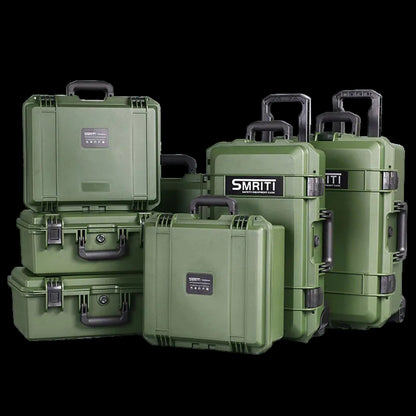 IP67 Waterproof Military Hard Case Organizer Trolly