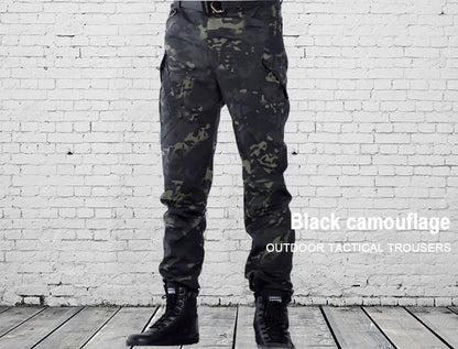Mens Waterproof Elastic Cargo Pants - Bushman Outpost