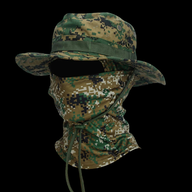 Camouflage Boonie Hat Balaclava Set