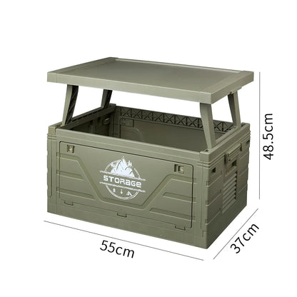 Outdoor Camping Folding Storage Box Table
