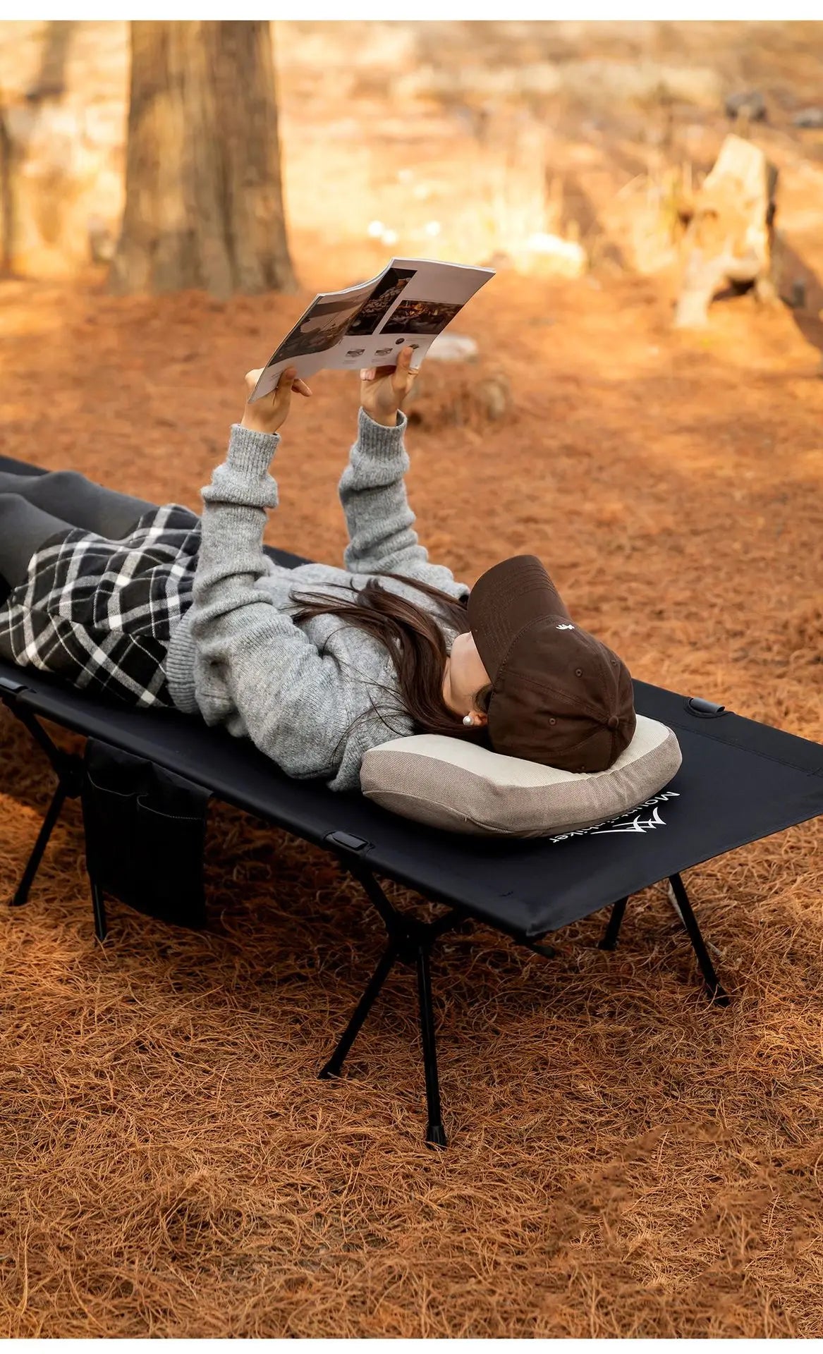 Foldable Camping Bed with A Load Capacity of 150 Kg