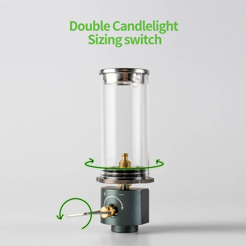 BRS-55 Dreamlike Candlelight Lamp Windproof Candle Light Gas Burner Stove Outdoor Camping Lights Tent Lighting Equipment