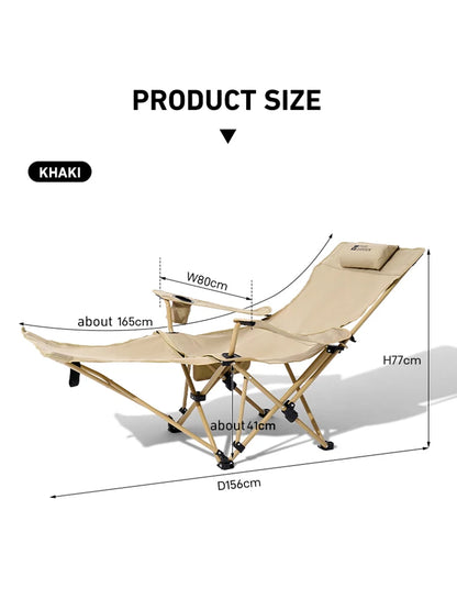 2-in-1 Reclining Camping Chair