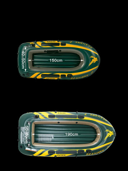 Sea Hawk 2/3 Person Thickened Inflatable Fishing Raft