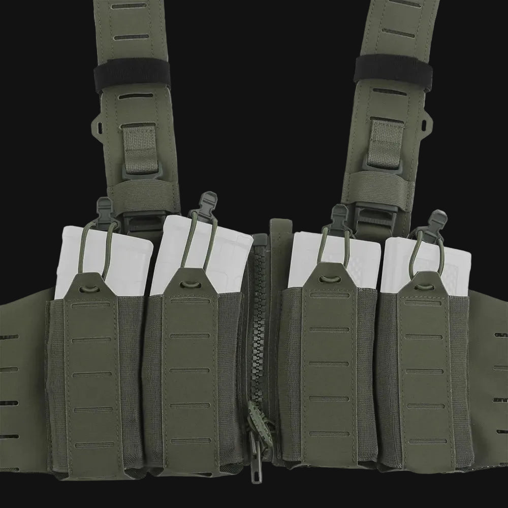Lightweight MOLLE with Mag Pouch H-Style Strap SF Vest Chest Rigs